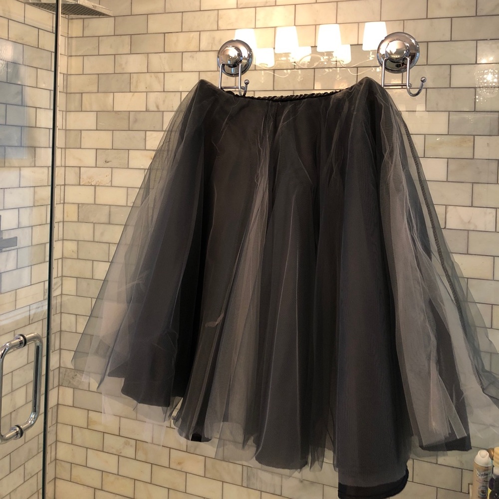 Black/Grey Tulle skirt.